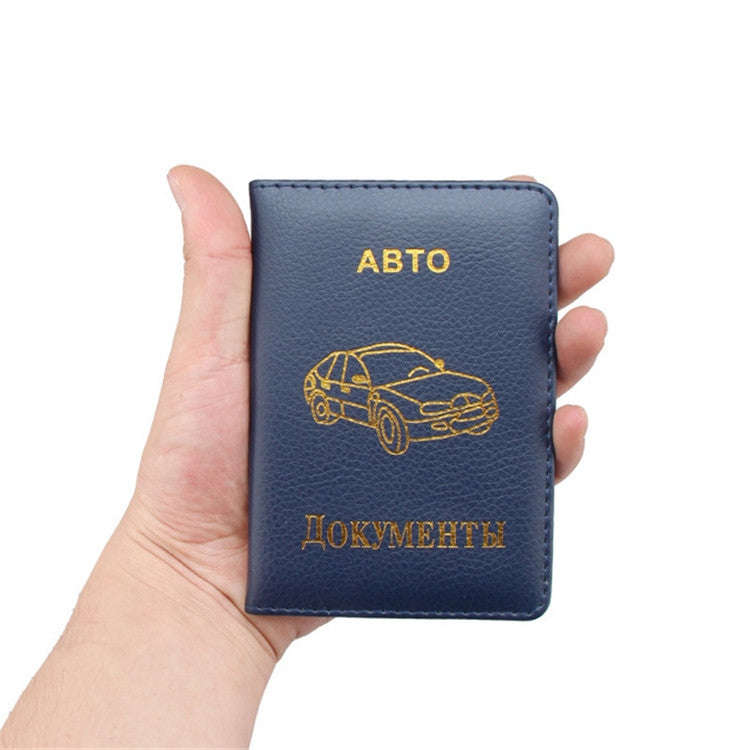 Russian Driver License Holster Leather Case(Brown) by bashfashion
