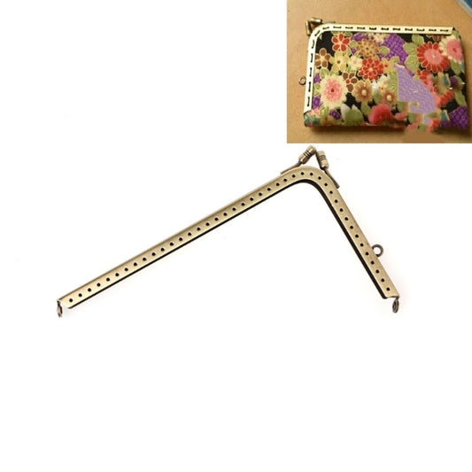 Multi-size Smooth L-shaped Mouth Gold Female Bag Hardware Accessories, Size:15.5cm by bashfashion