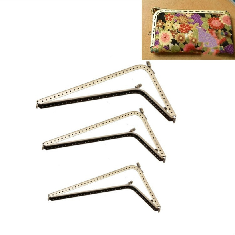Multi-size Smooth L-shaped Mouth Gold Female Bag Hardware Accessories, Size:16.5cm by bashfashion