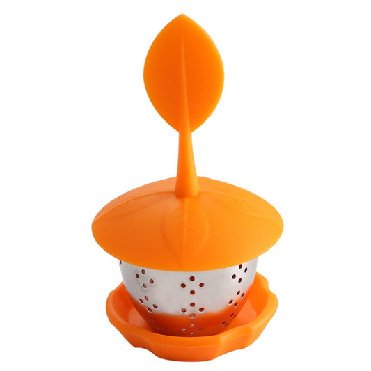 Stainless Steel Silicone Hanging Tea Bag Tea Strainers (Orange) by bashfashion