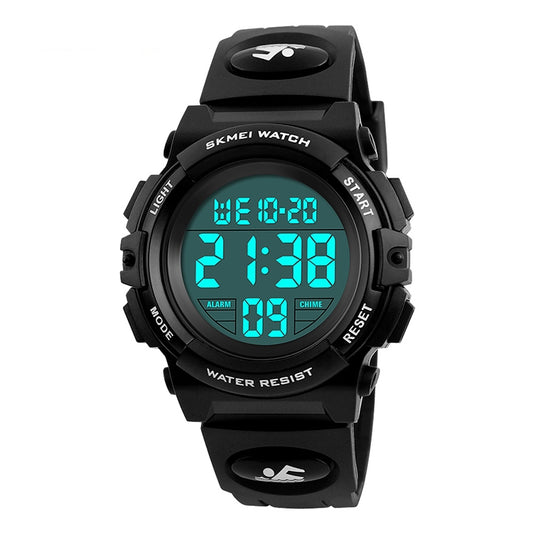SKMEI 1258 Multifunctional Outdoor Sports Noctilucent Waterproof Wrist Watch, Size: S(Black) by SKMEI