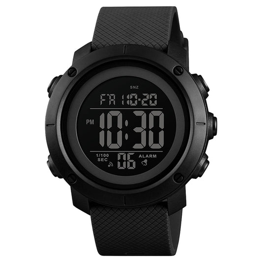 SKMEI 1426 Multifunctional Outdoor Fashion Noctilucent Waterproof Black Machine Rubber Ring Digital Watch (Black) by SKMEI