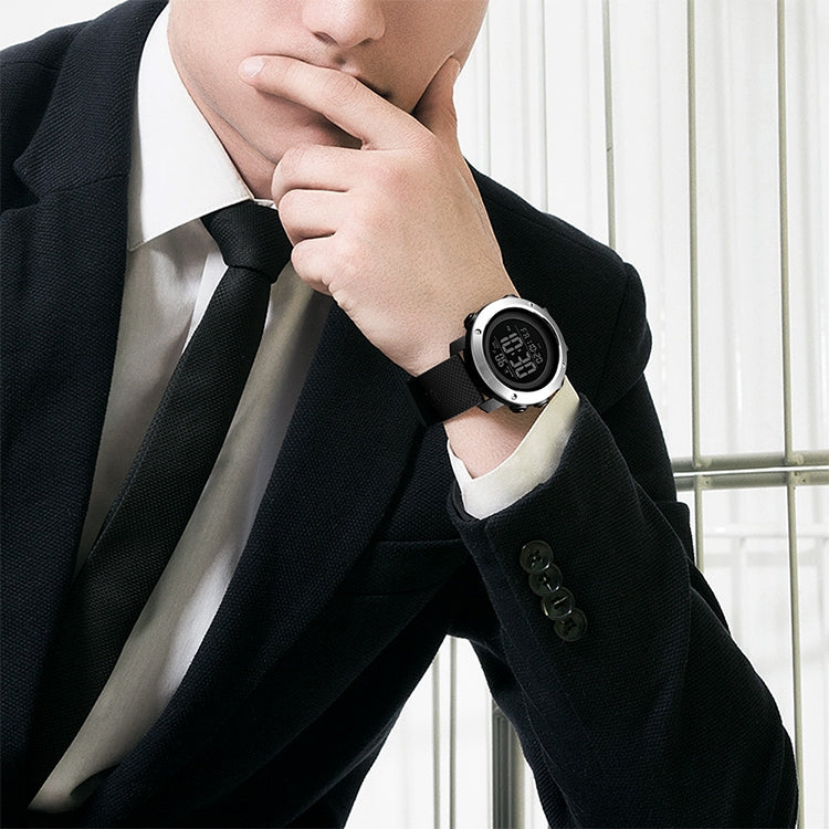 SKMEI 1426 Multifunctional Outdoor Fashion Noctilucent Waterproof Black Machine Rubber Ring Digital Watch (Black) by SKMEI