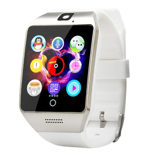 Q18S 1.54 inch IPS Screen MTK6260A Bluetooth 3.0 Smart Watch Phone, Pedometer / Sedentary Reminder / Sleeping Monitor / Anti-Loss / Remote Camera / GSM / 0.3M Camera (White + Silver) by bashfashion