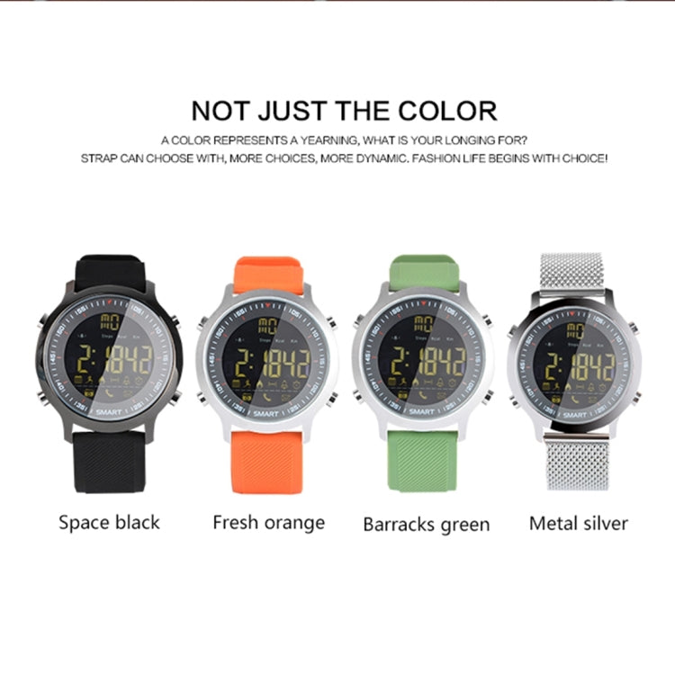 EX18 Smart Sports Watch FSTN Full View Screen Luminous Dial High Tensile TPU Strap, Support Steps Counting / Burned Calory / Calendar Date / Bluetooth 4.0 / Incoming Call Reminder / Low Battery Reminder(Orange) by bashfashion