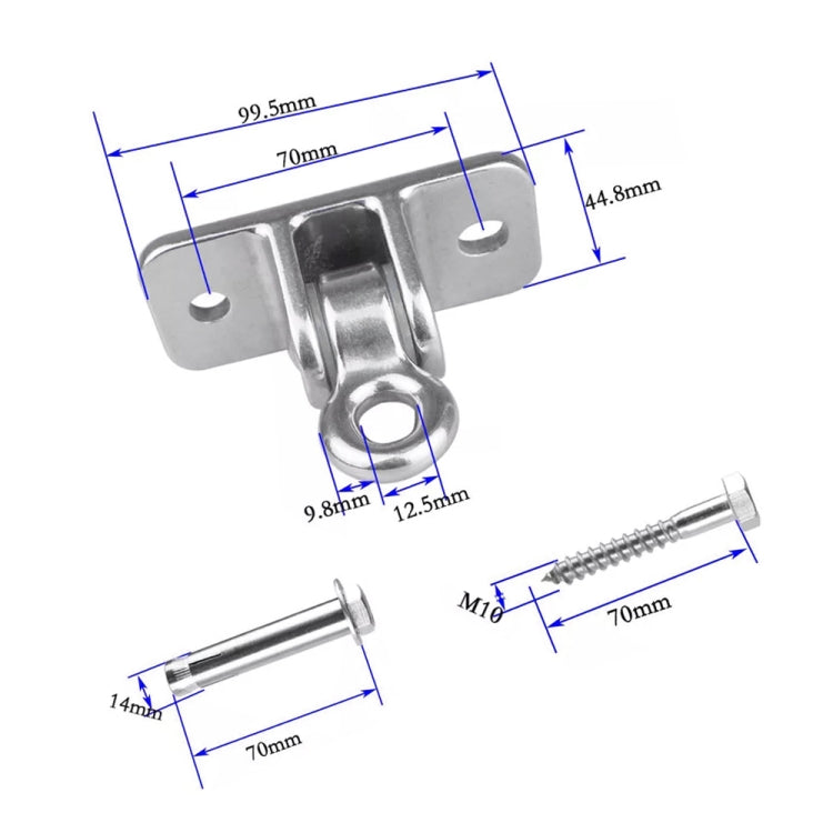 304 Stainless Steel Sandbag Buckle Ring Swing Fixed Holder, Luxury Version by bashfashion
