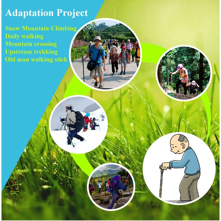 105cm Mountaineering Four Straight Shank Cane by bashfashion