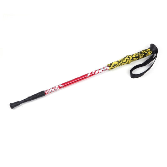 135cm Adjustable Portable Height Outdoor Aluminum Trekking Poles(Red) by bashfashion