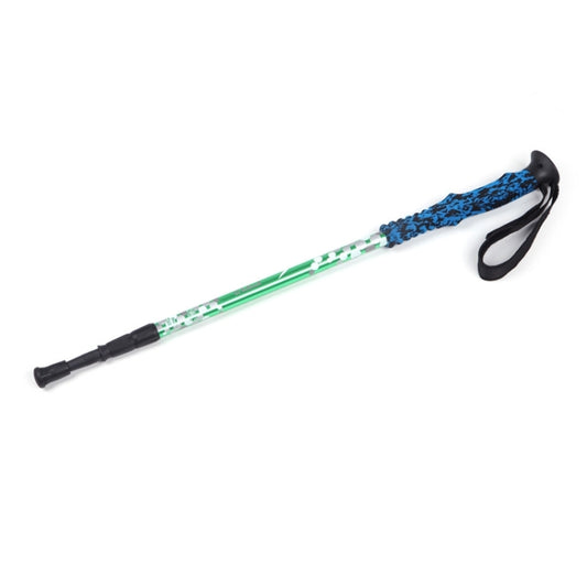 135cm Adjustable Portable Height Outdoor Aluminum Trekking Poles(Green) by bashfashion