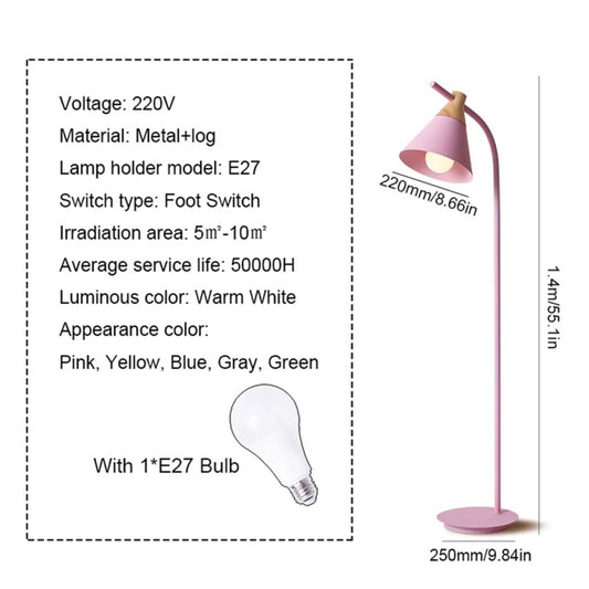 Macaron floor lamp vertical table lamp (Pink) by YWXLight