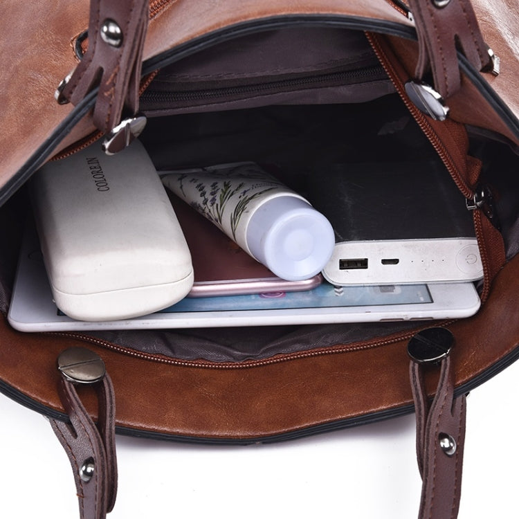 Fashion Casual PU Shoulder Bag Ladies Handbag Messenger Bag (Brown) by bashfashion