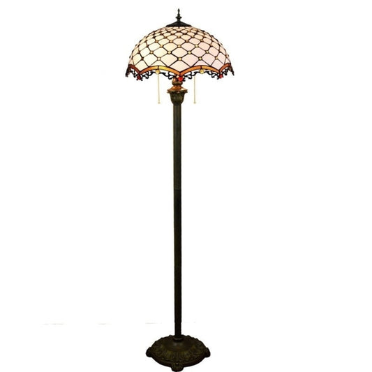 Modern Mediterranean Floor Lamp Mosaic Glass Living Room Dining Room Bedroom Decorative Light (EU Plug) by bashfashion