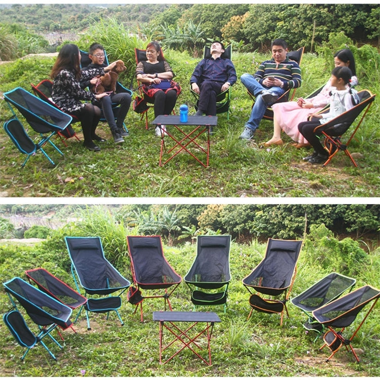 Outdoor Portable Folding Camping Chair Light Fishing Beach Chair Aviation Aluminum Alloy Backrest Recliner by bashfashion