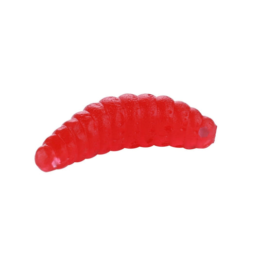HENGJIA SO106 50 PCS 20mm Simulation Bread Bait Worms Crescent Soft Bait Horseback Fish Worm Bait Fishing Gear (Red) by HENGJIA