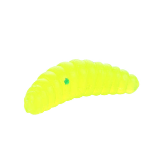 HENGJIA SO106 50 PCS 20mm Simulation Bread Bait Worms Crescent Soft Bait Horseback Fish Worm Bait Fishing Gear (Yellow) by HENGJIA