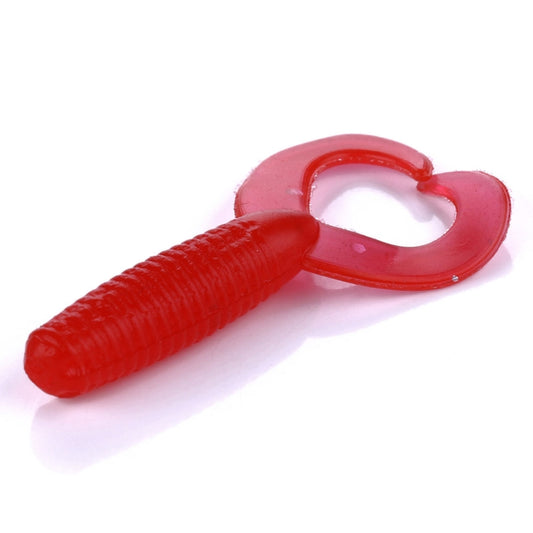 HENGJIA SO105 20 PCS 3.5cm/0.9g Double Tailed Bait Soft Bait for Sea Fishing (Red) by HENGJIA