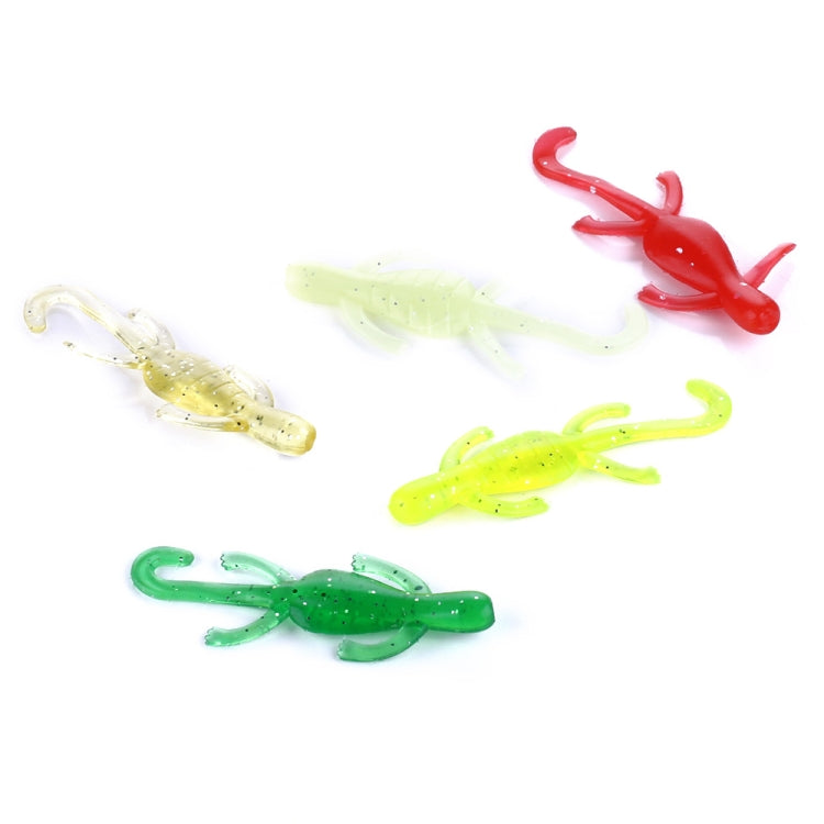 HENGJIA SO103 10 PCS 5cm/1g Gecko Shaped Simulation Fish Bait Soft Bait for Fishing (Green) by HENGJIA