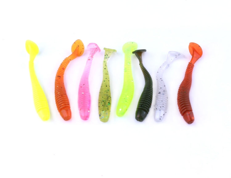 HENGJIA SO041 5cm/0.6g 10 PCS Fishing Wobbler Soft Jigging Fishing Lure Worm Swimbaits Silicone Bait by HENGJIA