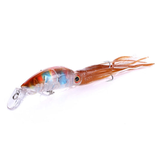 HENGJIA JIZ002 10cm/16.6g Big Octopus Squid Shaped Hard Baits Long Shot Fishing Lures Tackle Baits Fit Sea Fishing and Freshwater Fishing (A) by HENGJIA