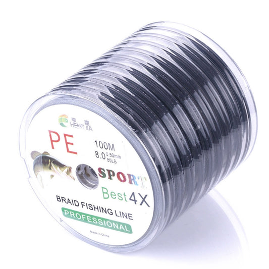 HENGJIA FLP41G 100m Gray 4 Series Strong Weaving Line Fishing Line PE Fishing Line (3.5) by HENGJIA