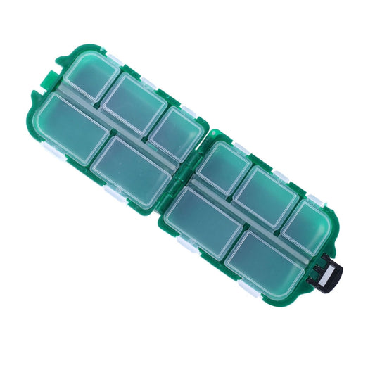HENGJIA qt061-1 Ten Grid Clamshell Fishing Gear Storage Fishing Tackle Box by HENGJIA