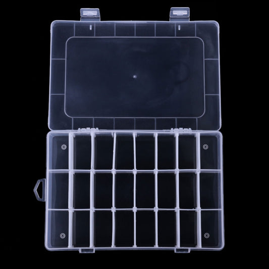 HENGJIA qt022 Twenty Four Grid Waterproof Multifunction Fishing Tool Gear Storage Transparent Fishing Tackle Box by HENGJIA