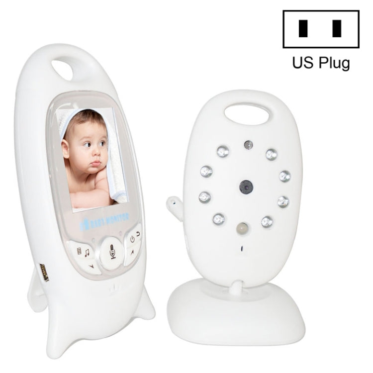 VB601 2.0 inch LCD Screen Hassle-Free Portable Baby Monitor, Support Two Way Talk Back, Night Vision(US Plug) by bashfashion
