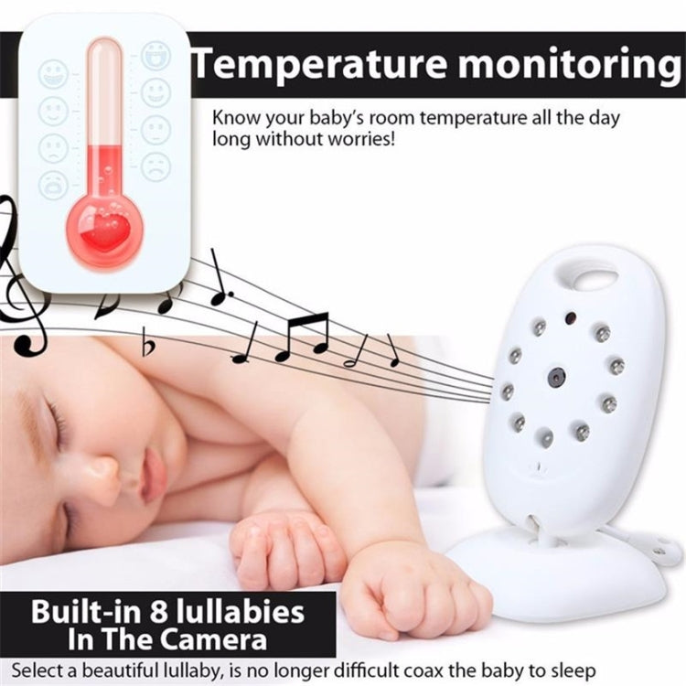 VB601 2.0 inch LCD Screen Hassle-Free Portable Baby Monitor, Support Two Way Talk Back, Night Vision(US Plug) by bashfashion