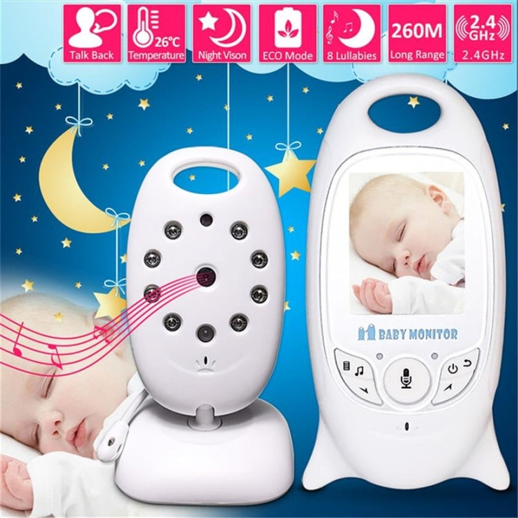 VB601 2.0 inch LCD Screen Hassle-Free Portable Baby Monitor, Support Two Way Talk Back, Night Vision(AU Plug) by bashfashion