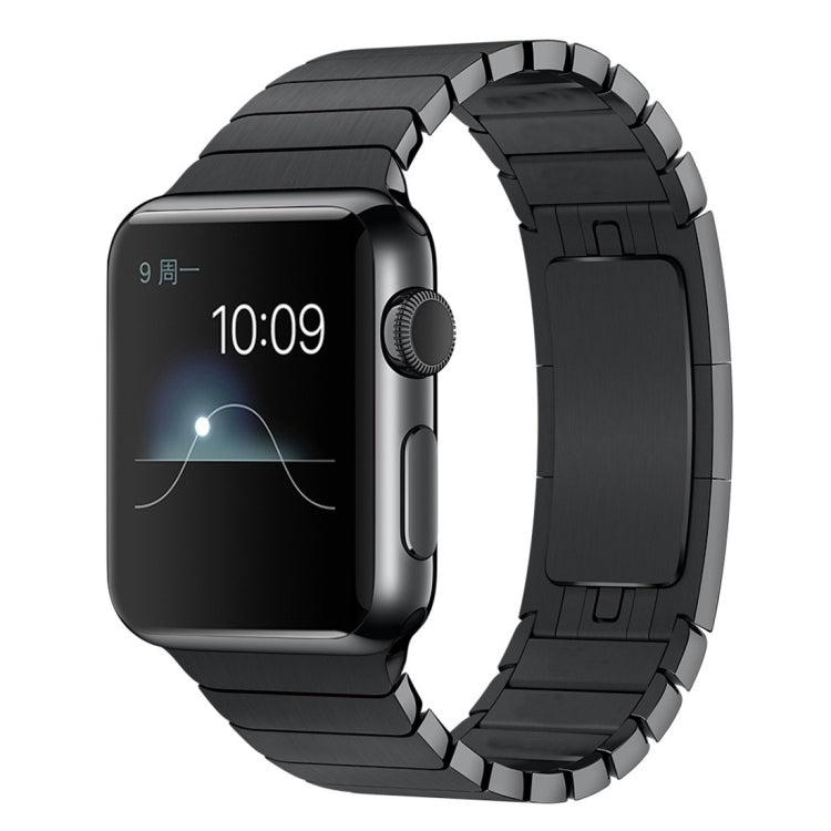 For Apple Watch 42mm Stainless Steel Watch Band(Black) by bashfashion
