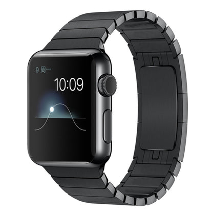 For Apple Watch 42mm Stainless Steel Watch Band(Black) by bashfashion