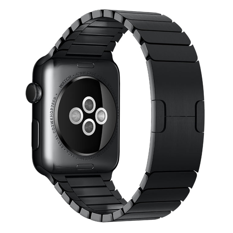 For Apple Watch 42mm Stainless Steel Watch Band(Black) by bashfashion