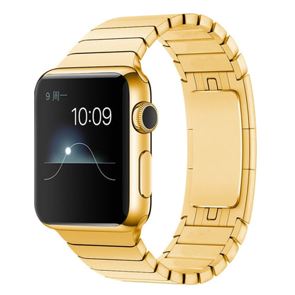 For Apple Watch 42mm Stainless Steel Watch Band(Gold) by bashfashion