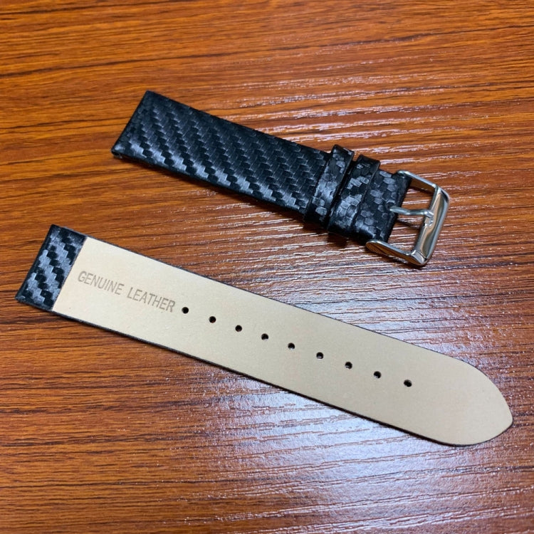 Genuine Leather Carbon Fiber Strap for Apple Watch Ultra 49mm&Watch Ultra 2 49mm / Series 10 46mm / 9&8&7 45mm / SE 3&SE 2&6&SE&5&4 44mm / 3&2&1 42mm by bashfashion