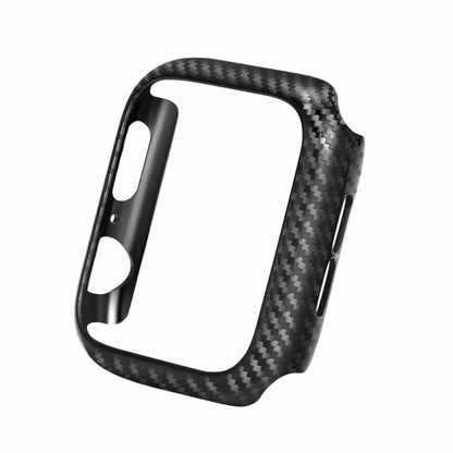 Genuine Leather Carbon Fiber Strap + Frame for Apple Watch Series 3 & 2 & 1 38mm by bashfashion