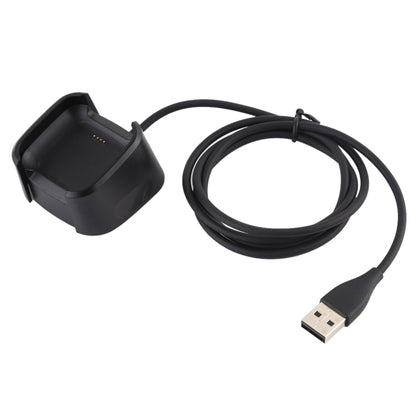 For Fitbit Versa 2 Charger Charging Dock Base Stand Holder with 1m Charging Cable(Black) by bashfashion