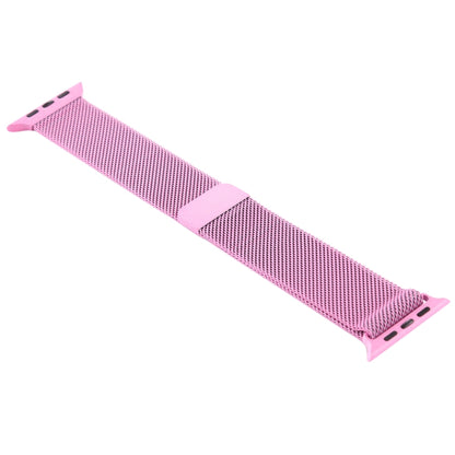 For Apple Watch Series 7 41mm / 6 & SE & 5 & 4 40mm / 3 & 2 & 1 38mm Color-changing Magnetic Nylon Watch Band (Pink) by bashfashion