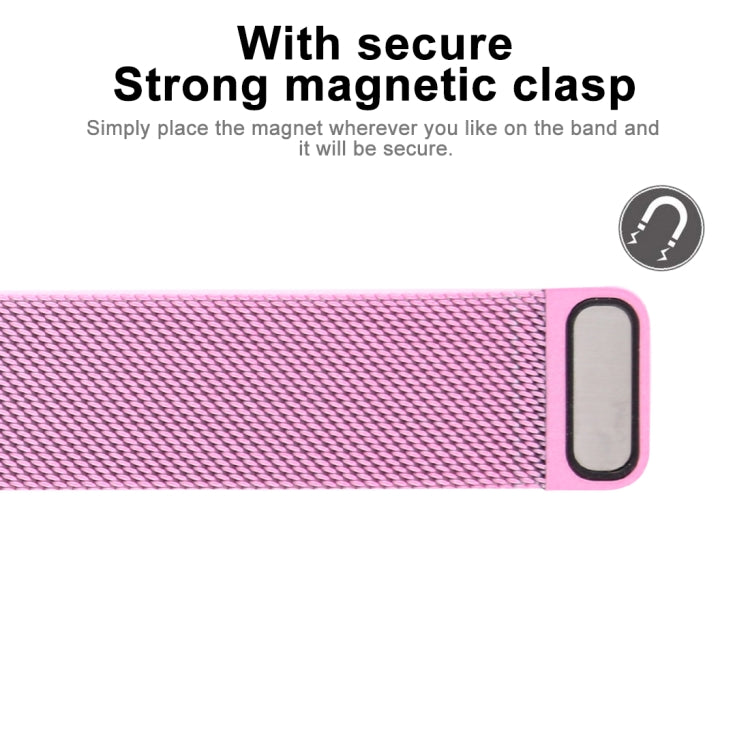 For Apple Watch Series 7 41mm / 6 & SE & 5 & 4 40mm / 3 & 2 & 1 38mm Color-changing Magnetic Nylon Watch Band (Pink) by bashfashion