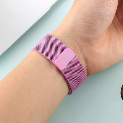 For Apple Watch Series 7 41mm / 6 & SE & 5 & 4 40mm / 3 & 2 & 1 38mm Color-changing Magnetic Nylon Watch Band (Pink) by bashfashion