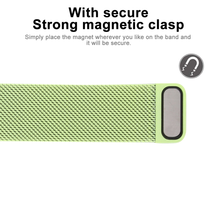 For Apple Watch Series 7 41mm / 6 & SE & 5 & 4 40mm / 3 & 2 & 1 38mm Color-changing Magnetic Nylon Watch Band (Green) by bashfashion