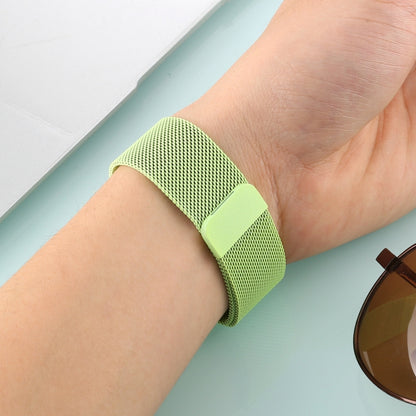 For Apple Watch Ultra 49mm&Watch Ultra 2 49mm / Series 10 46mm / 9&8&7 45mm / SE 3&SE 2&6&SE&5&4 44mm / 3&2&1 42mm Color-changing Magnetic Nylon Watch Band (Green) by bashfashion