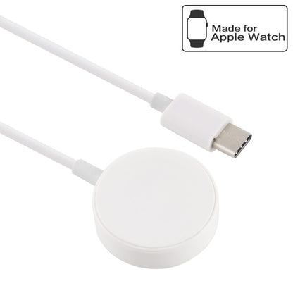 1m Type-C Universal Portable Magnetic Wireless Charger for Apple Watch Ultra & Ultra 2 & Series 9 & 8 & 7 & 6 & 5 & 4 & 3 & 2(White) by bashfashion