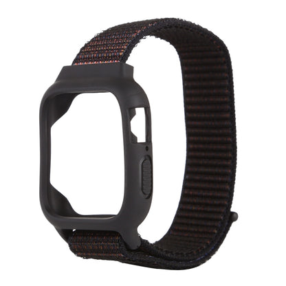 For Apple Watch Ultra 49mm&Watch Ultra 2 49mm / Series 10 46mm / 9&8&7 45mm / SE 3&SE 2&6&SE&5&4 44mm / 3&2&1 42mm Nylon Watch Band with Hook and Loop Fastener (Black Brown) by bashfashion