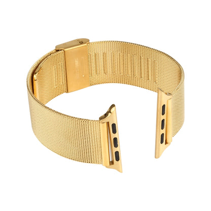 Stainless Steel Watch Band for Apple Watch Series 3 & 2 & 1 42mm(Gold) by bashfashion