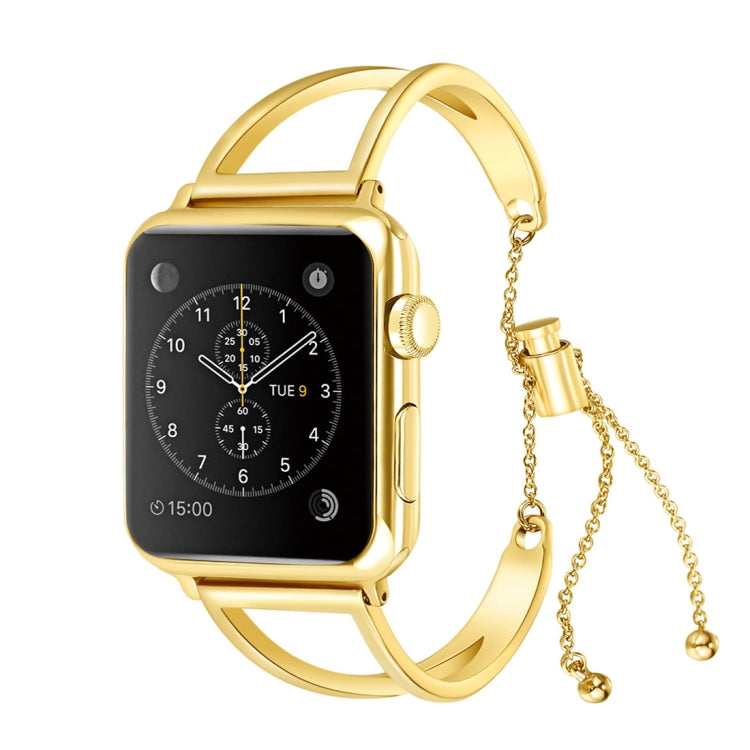 Letter V Shape Bracelet Metal Wrist Watch Band with Stainless Steel Buckle for Apple Watch Ultra 49mm&Watch Ultra 2 49mm / Series 10 46mm / 9&8&7 45mm / SE 3&SE 2&6&SE&5&4 44mm / 3&2&1 42mm(Gold) by bashfashion
