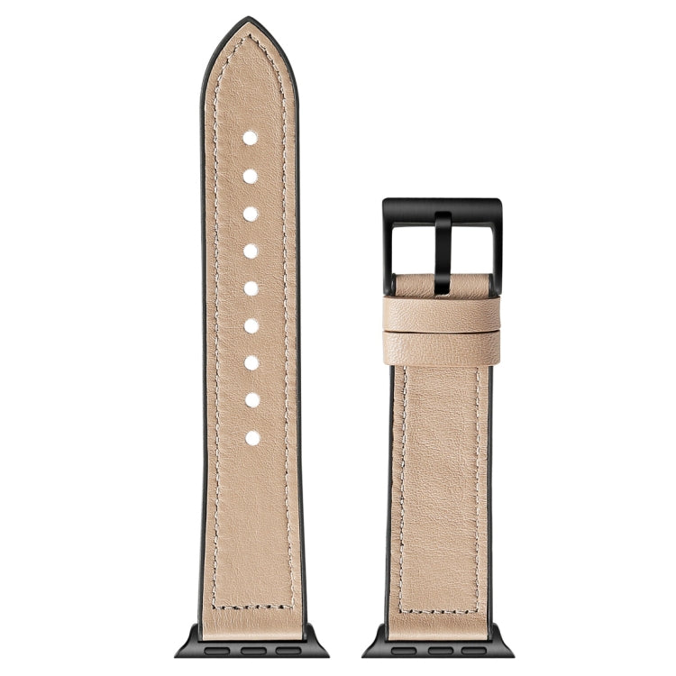 Solid Color TPU + Stainless Steel Watch Band for Apple Watch Series 7 45mm / 6 & SE & 5 & 4 44mm / 3 & 2 & 1 42mm(Grey) by bashfashion
