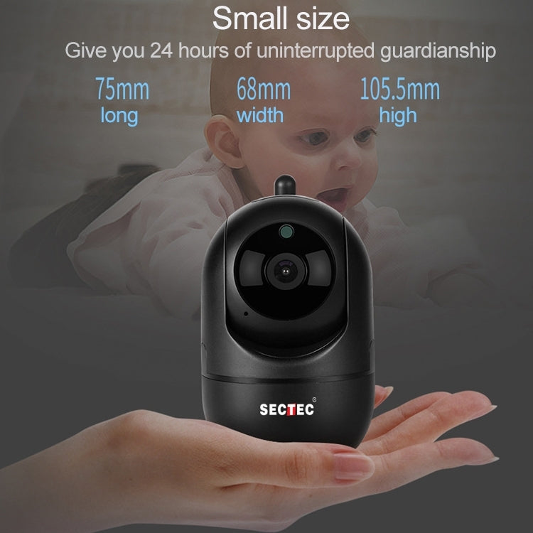SECTEC IL-HIP291G-2M-AI Black Camera Indoor Home Wireless Wifi Intelligent Automatic Tracking HD Network Surveillance Camera by bashfashion