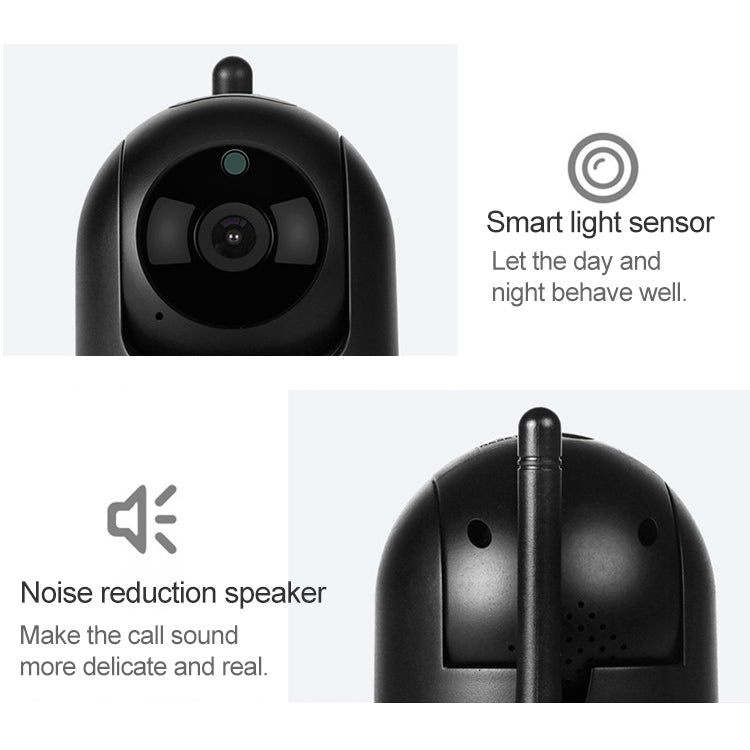 SECTEC IL-HIP291G-2M-AI Black Camera Indoor Home Wireless Wifi Intelligent Automatic Tracking HD Network Surveillance Camera by bashfashion