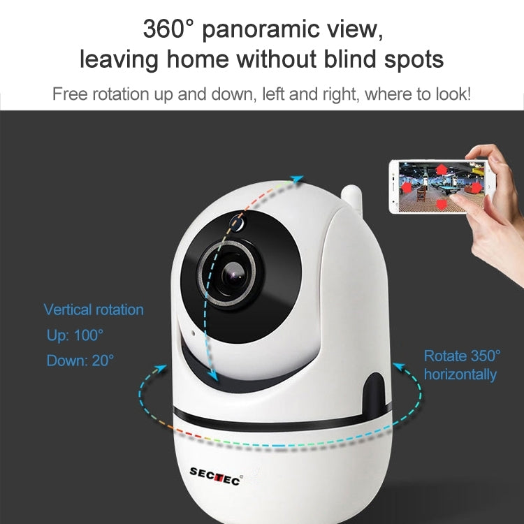SECTEC IL-HIP291-2M-AI Intelligent Tracking Monitor Mobile Phone Remote Wireless Network Wifi Camera Cloud Storage Intelligent Shaking Head Network Camera by bashfashion