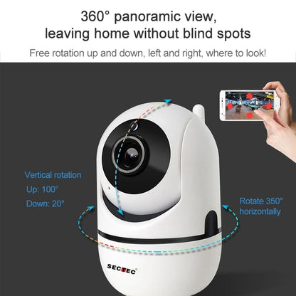 SECTEC IL-HIP291-2M-AI Intelligent Tracking Monitor Mobile Phone Remote Wireless Network Wifi Camera Cloud Storage Intelligent Shaking Head Network Camera by bashfashion